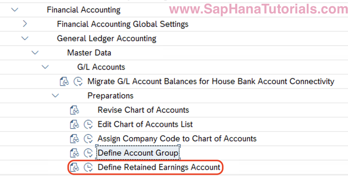 Create Retained Earnings Account in SAP S4 Hana SAP Hana Tutorials