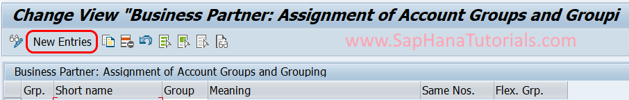 business partner assignment of account groups and grouping